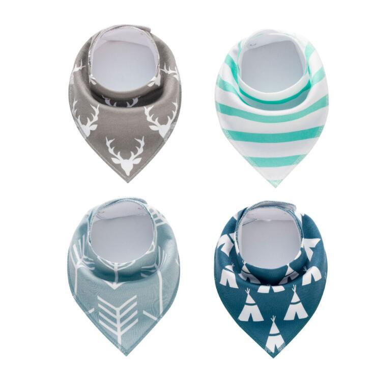Baby Bandana Bib 4pk