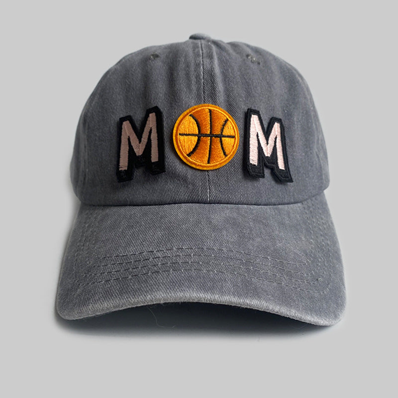 Simple Distressed Basketball Mom Hat