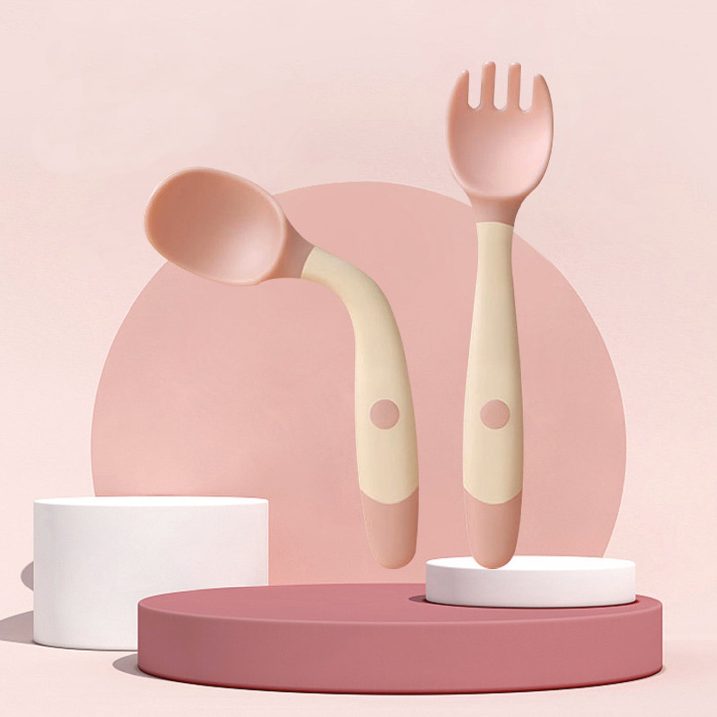 Children's First Silicone Silverware 2pcs set