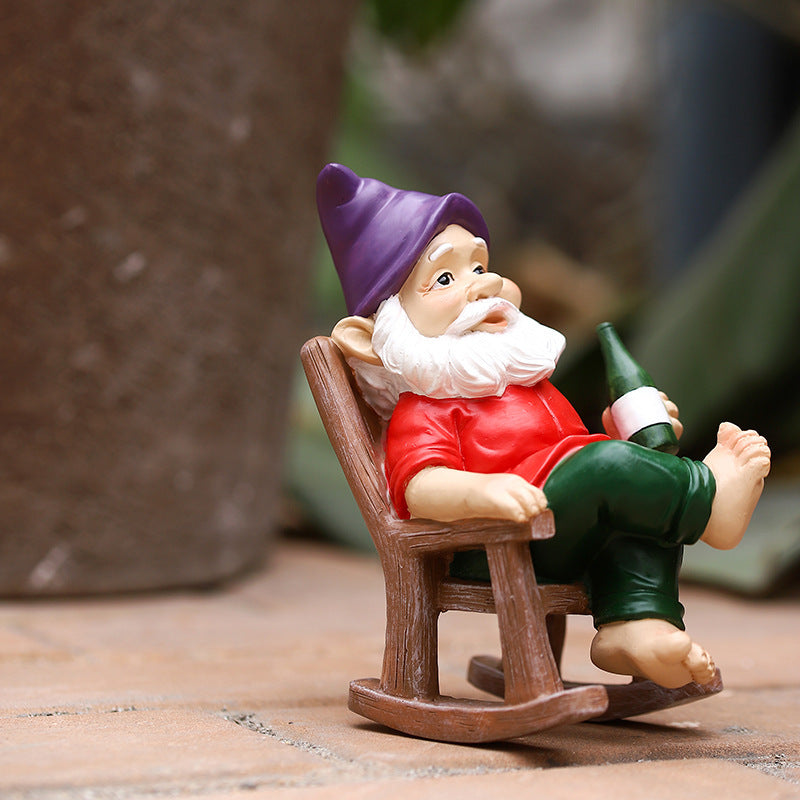 Garden Rocking Chair Gnome