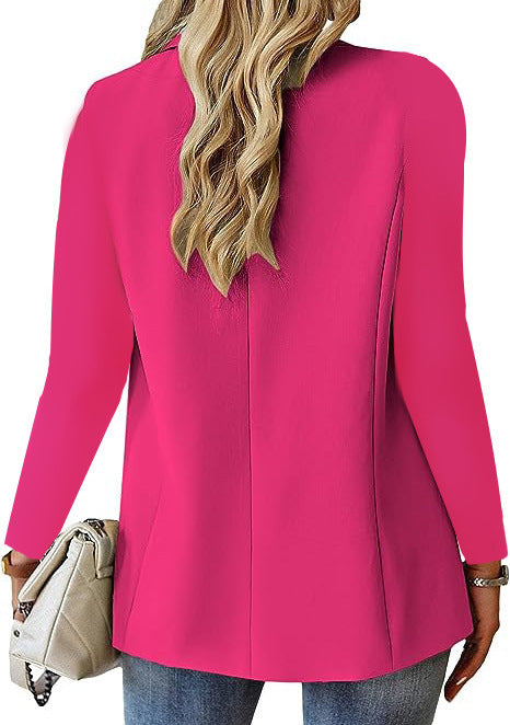 Women's Lapel Button Jacket