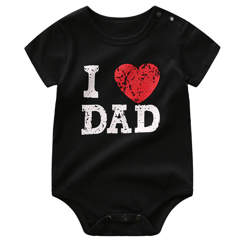 I Heart Mom/Dad Short sleeve onesie