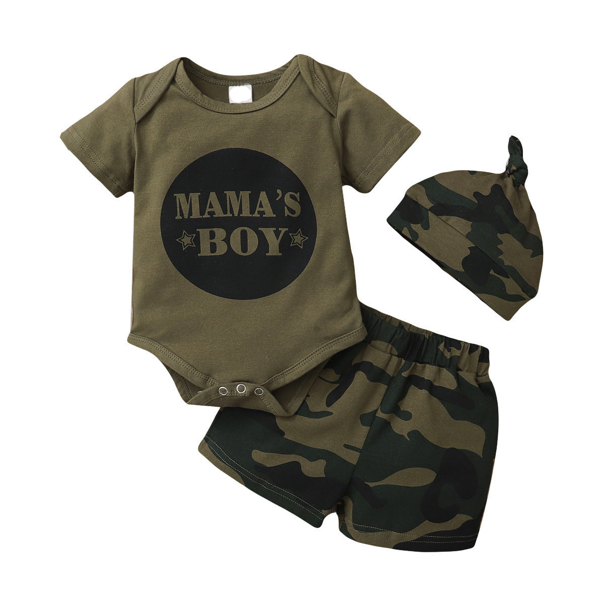 Mama's Boy Camo Outfit 3pcs set