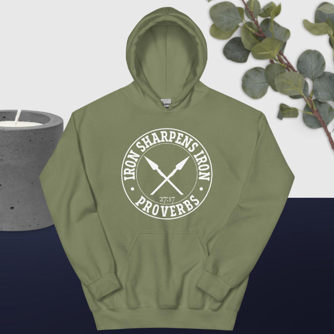 Men's Christian Iron Sharpens Iron Hoodie