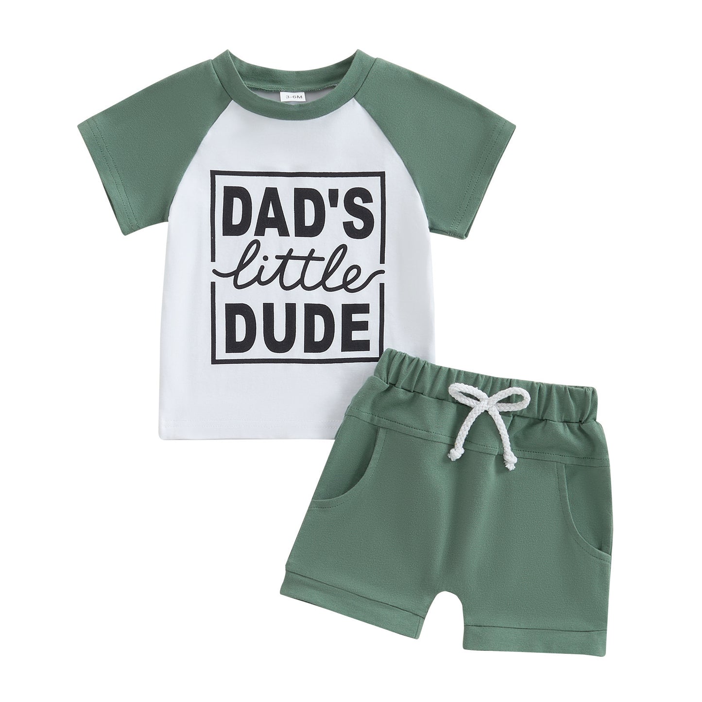 Dad's Little Dude Outfit 2pcs set
