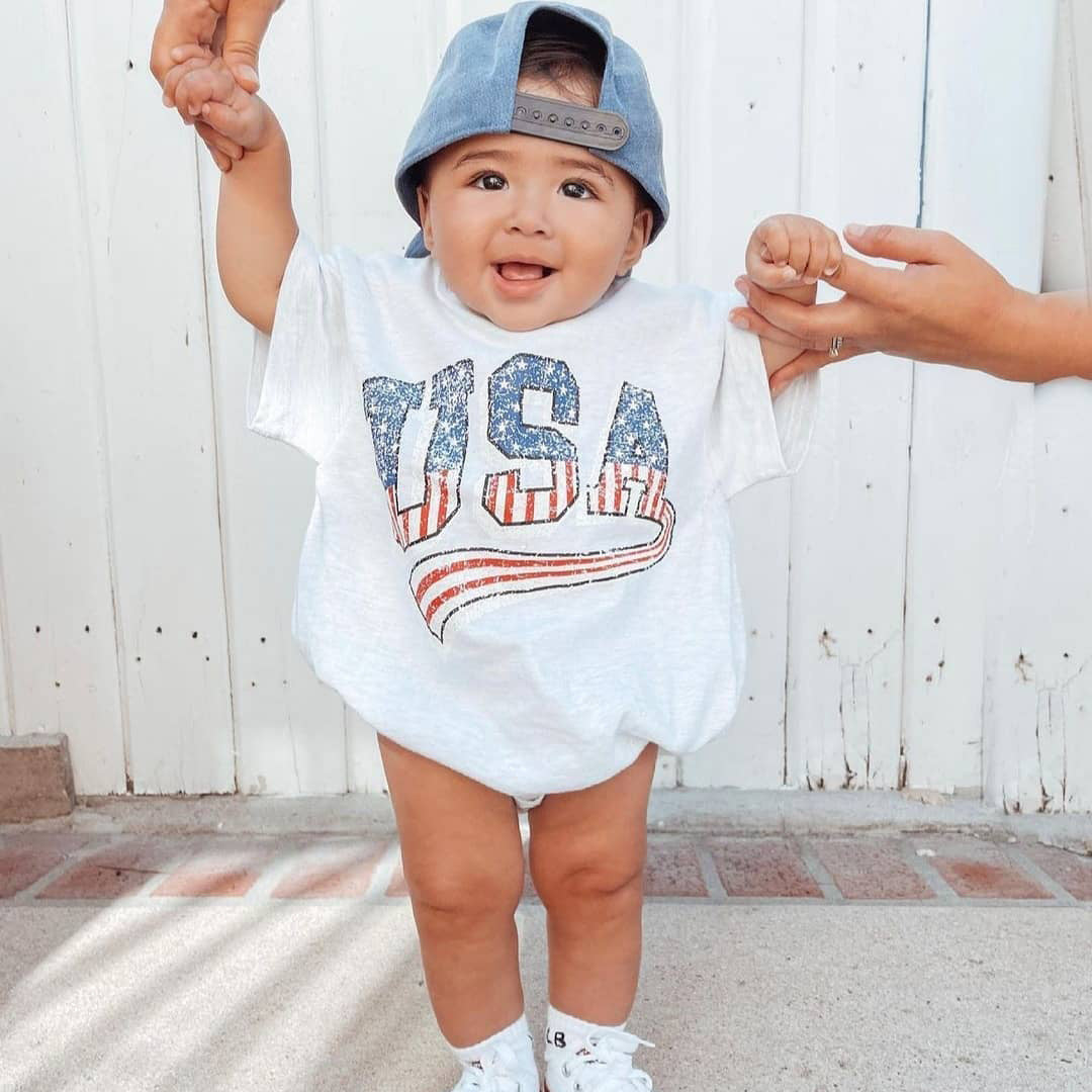 Baby Oversized USA Onesie