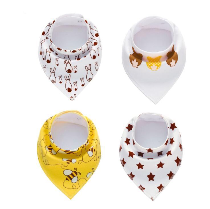 Baby Bandana Bib 4pk