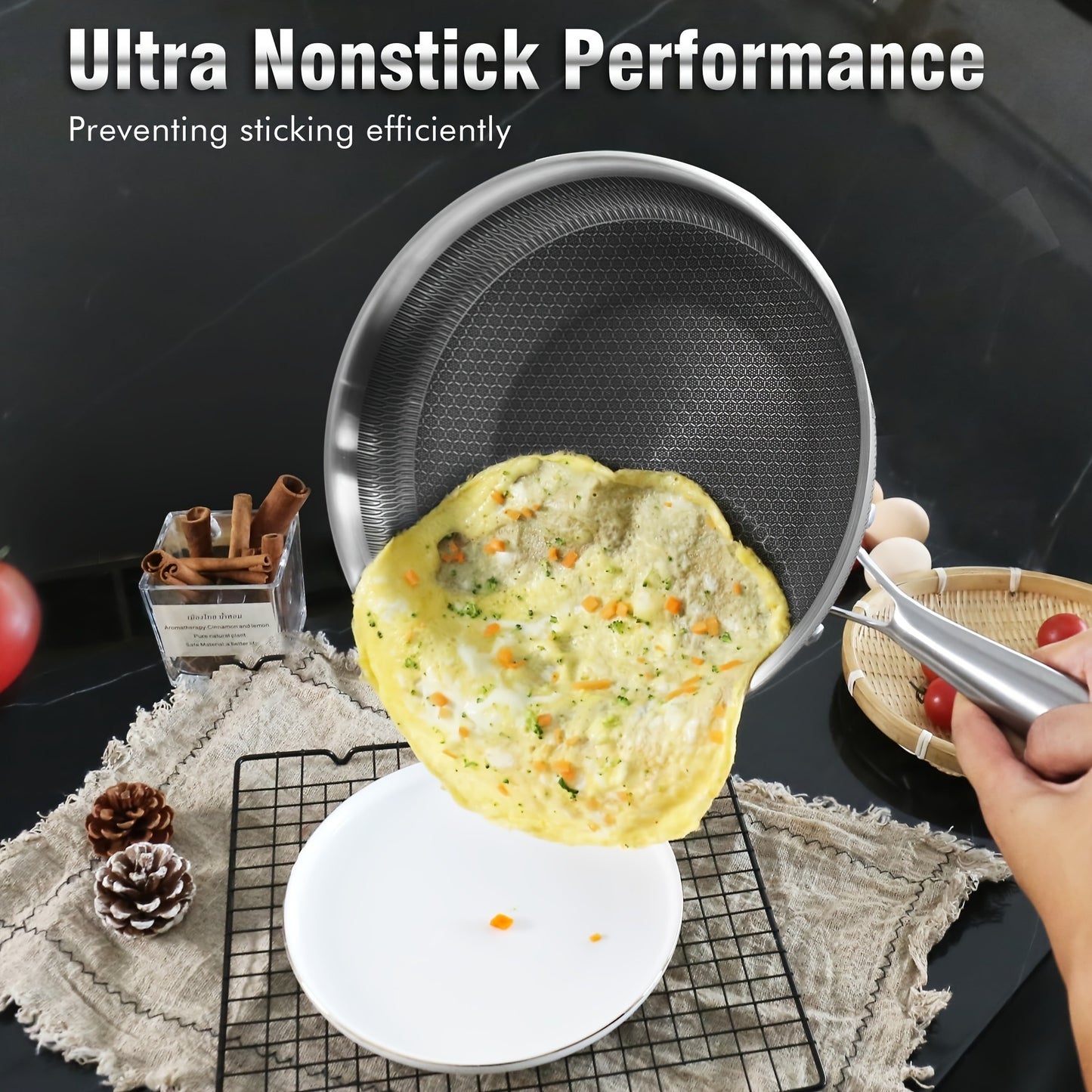 Honeycomb Non-Stick Frying Pan