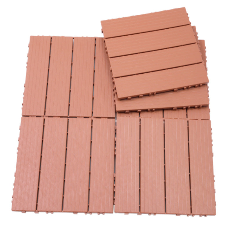 Plastic Interlocking Deck Tiles 44pk