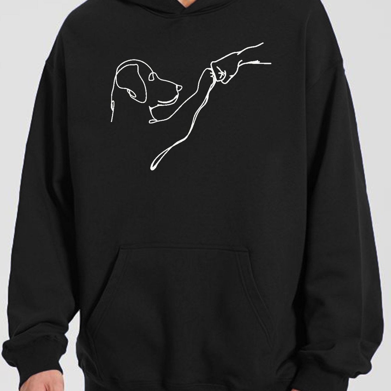 Men's Dog Fist Bump Hoodie