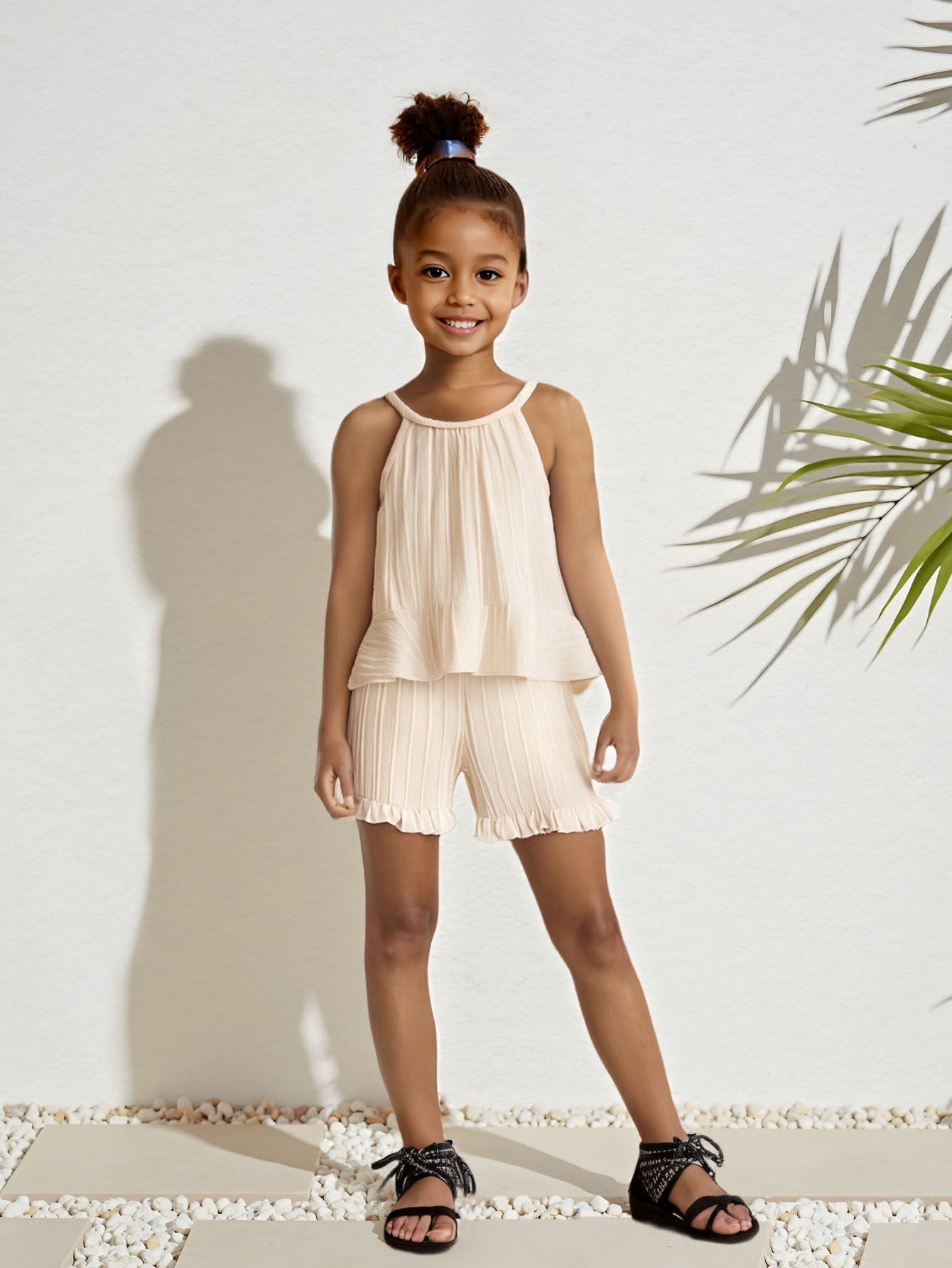 Girl's Textured Outfit 2pcs set