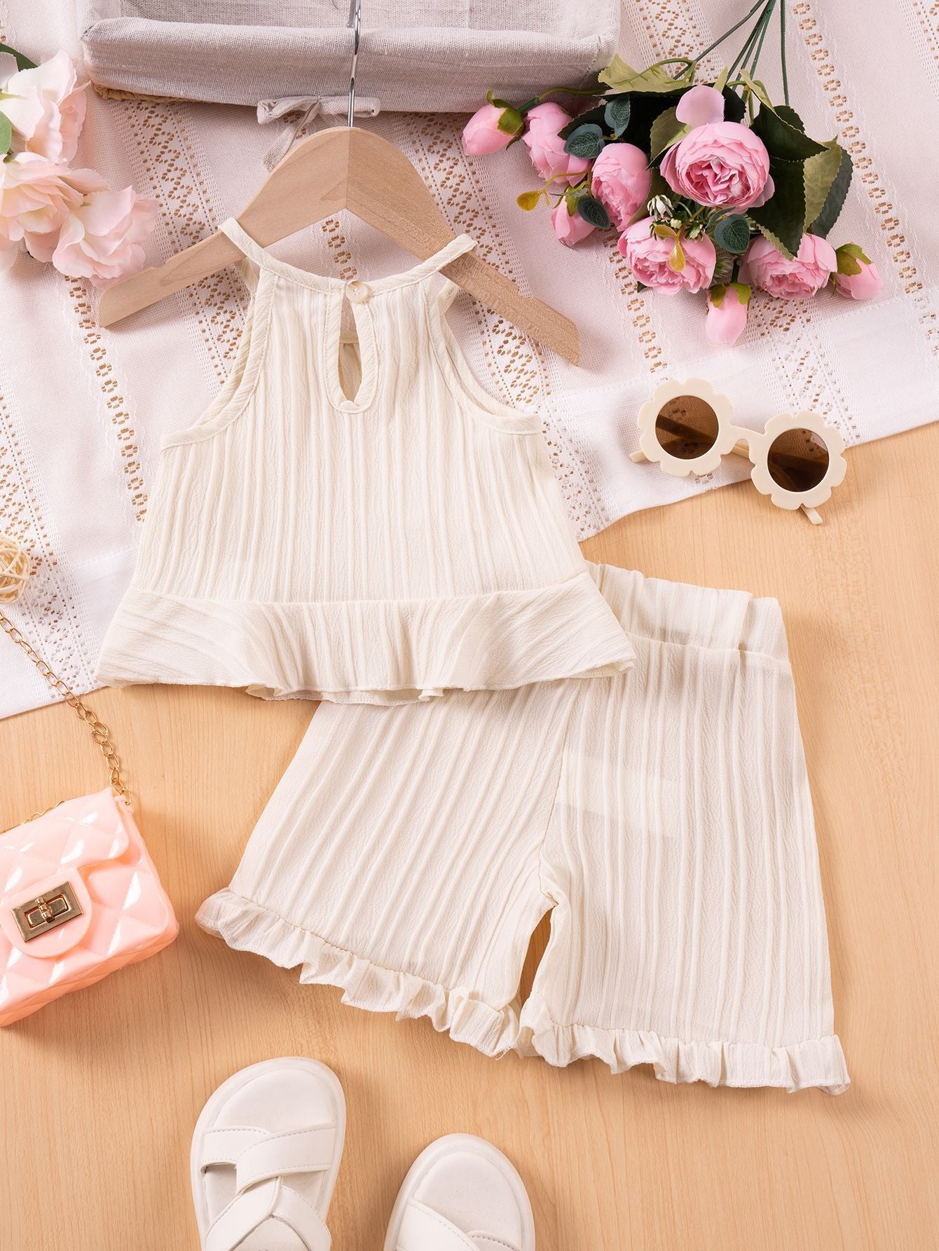 Girl's Textured Outfit 2pcs set