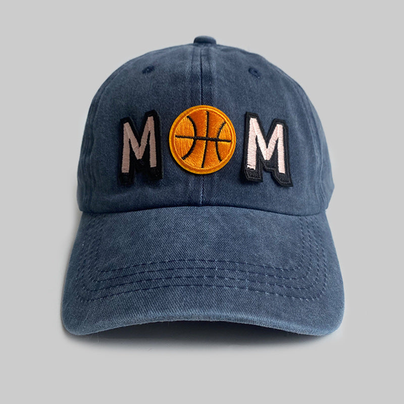 Simple Distressed Basketball Mom Hat