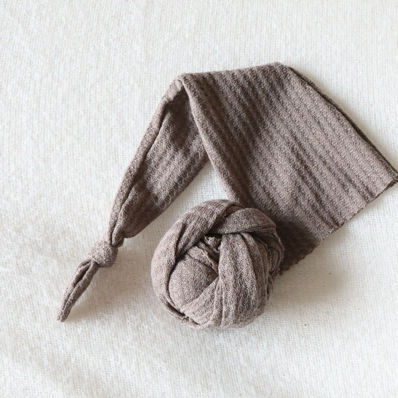 Newborn 1st Pic Knitted Hat & Shaw Set