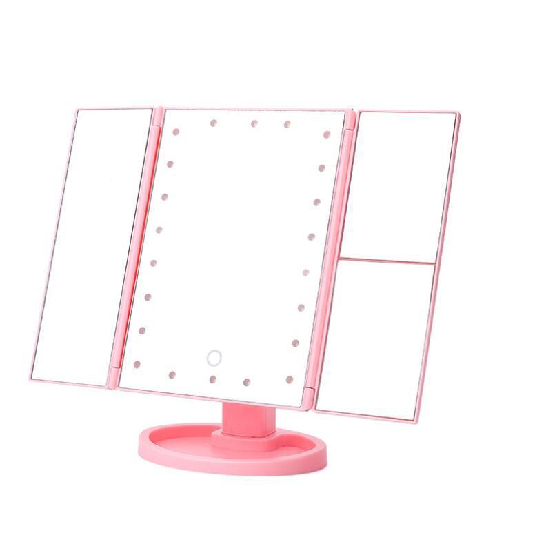 Compact Three-Sided Foldable Beauty Mirror