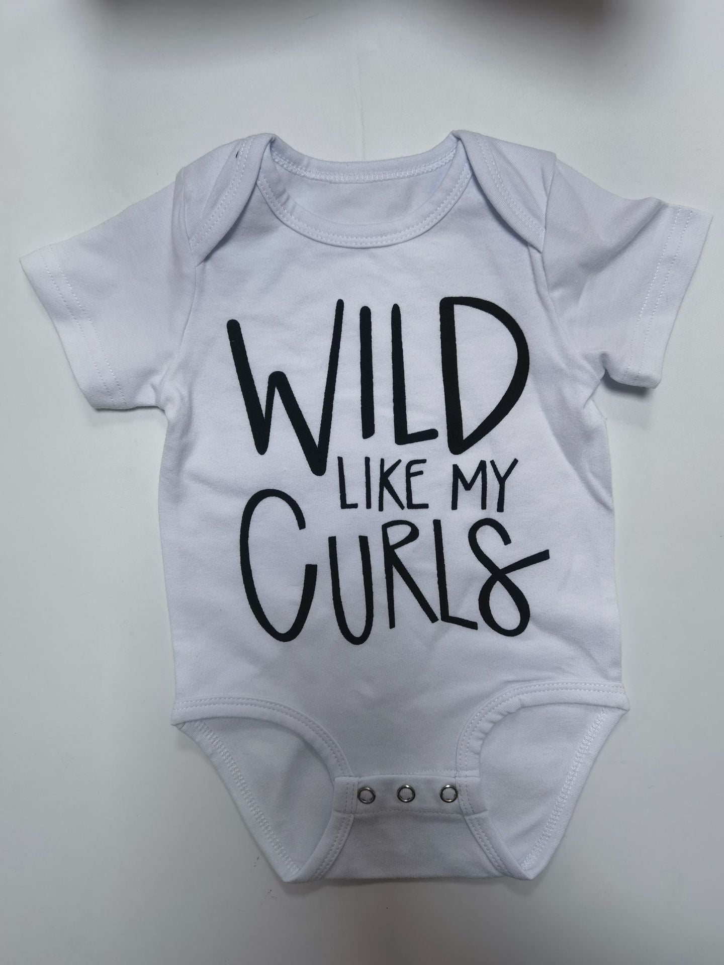 Baby Wild Like My Curls Onesie