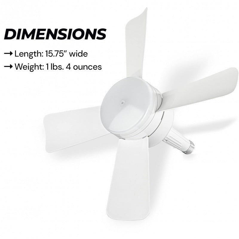 Bell + Howell Socket Fan Light