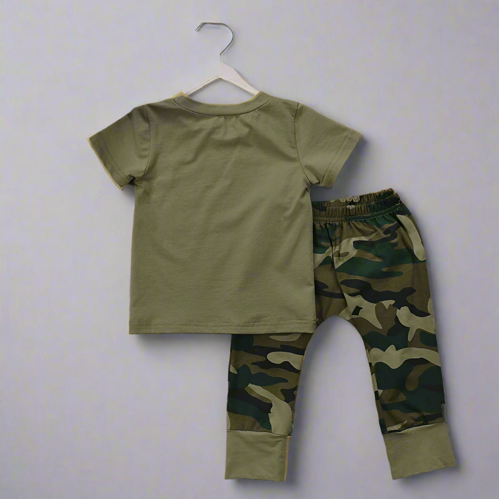 Baby Daddy's Boy Camo Outfit