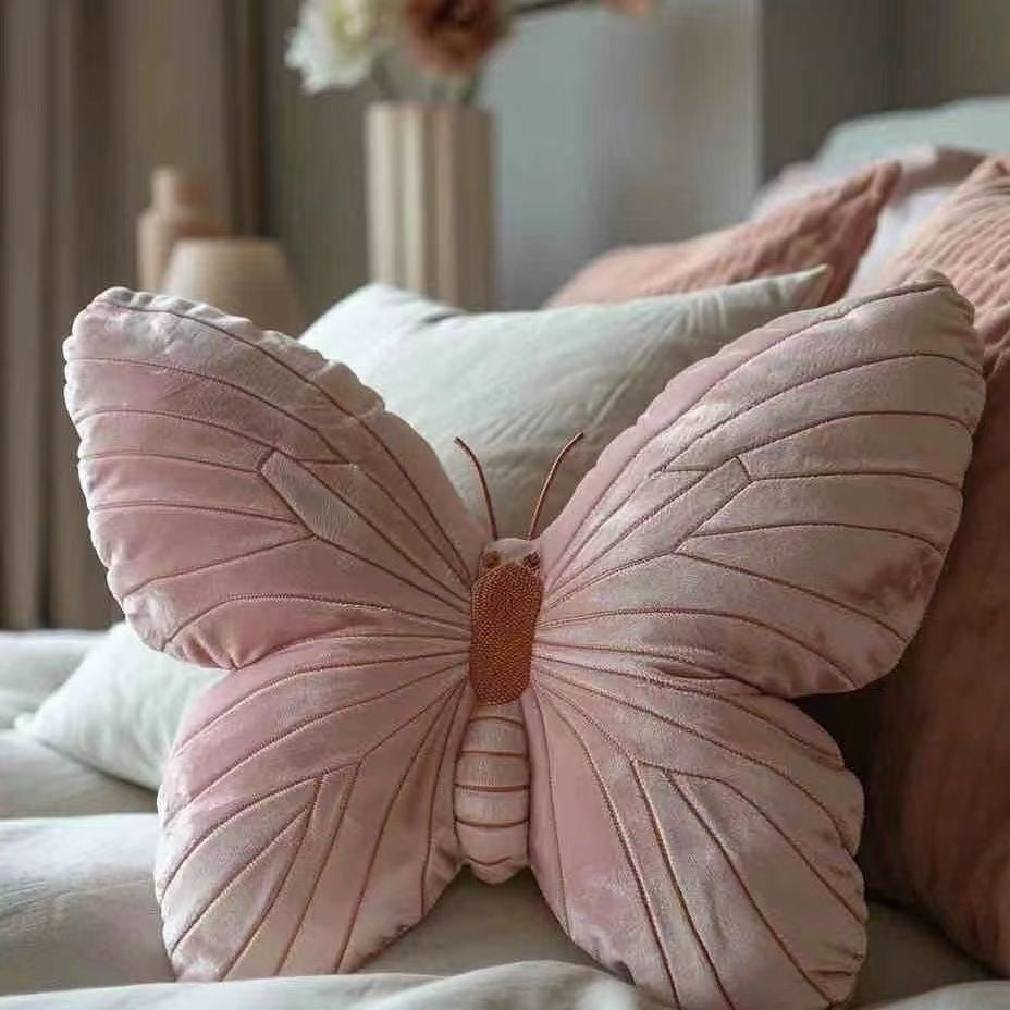 Girl's Butterfly Pillow