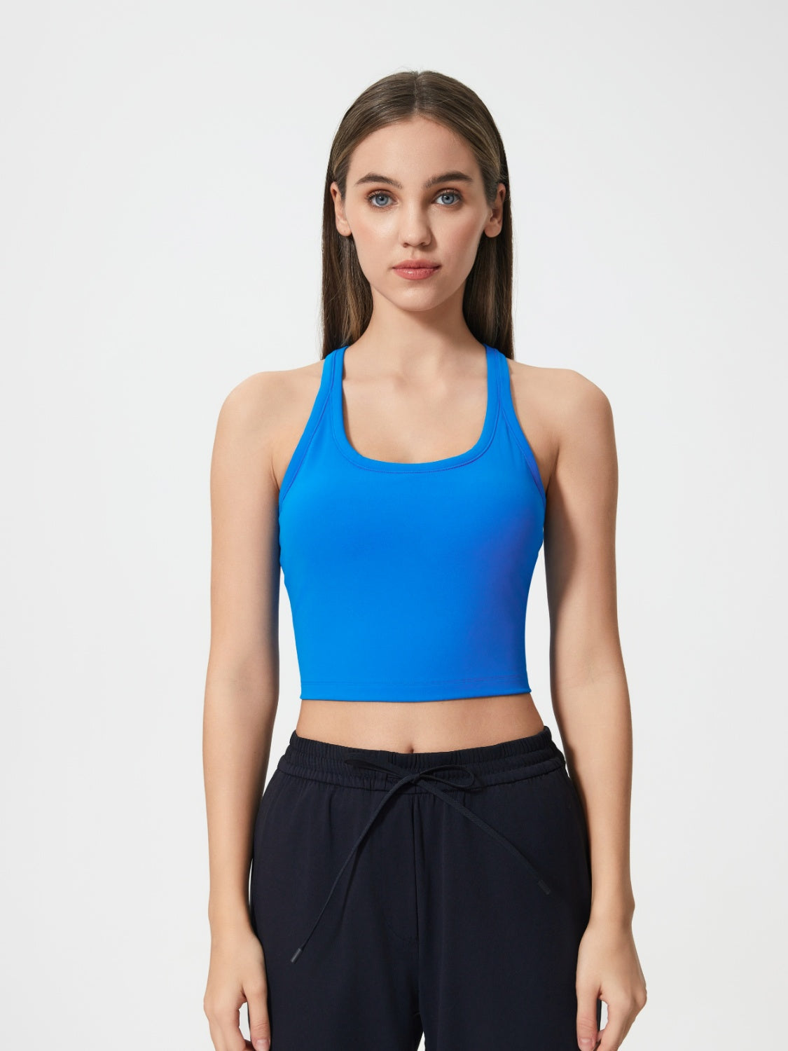 Millennia Scoop Neck Cropped Tank Top