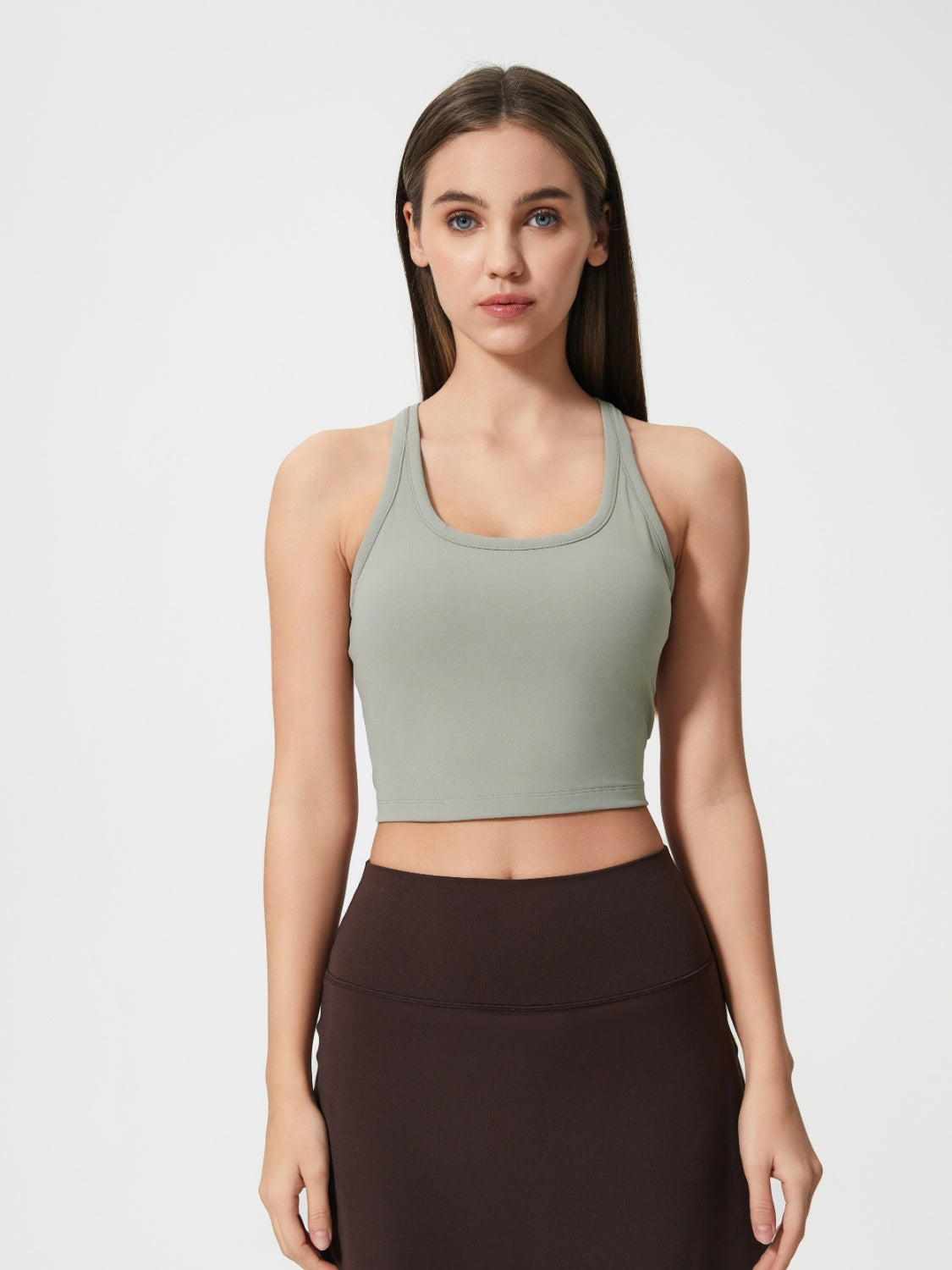 Millennia Scoop Neck Cropped Tank Top
