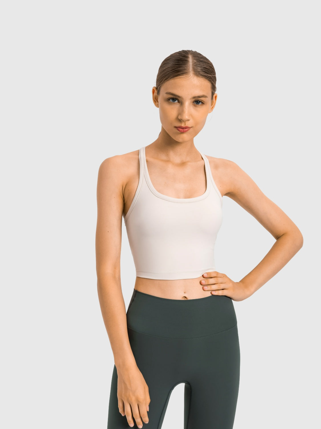 Millennia Scoop Neck Cropped Tank Top