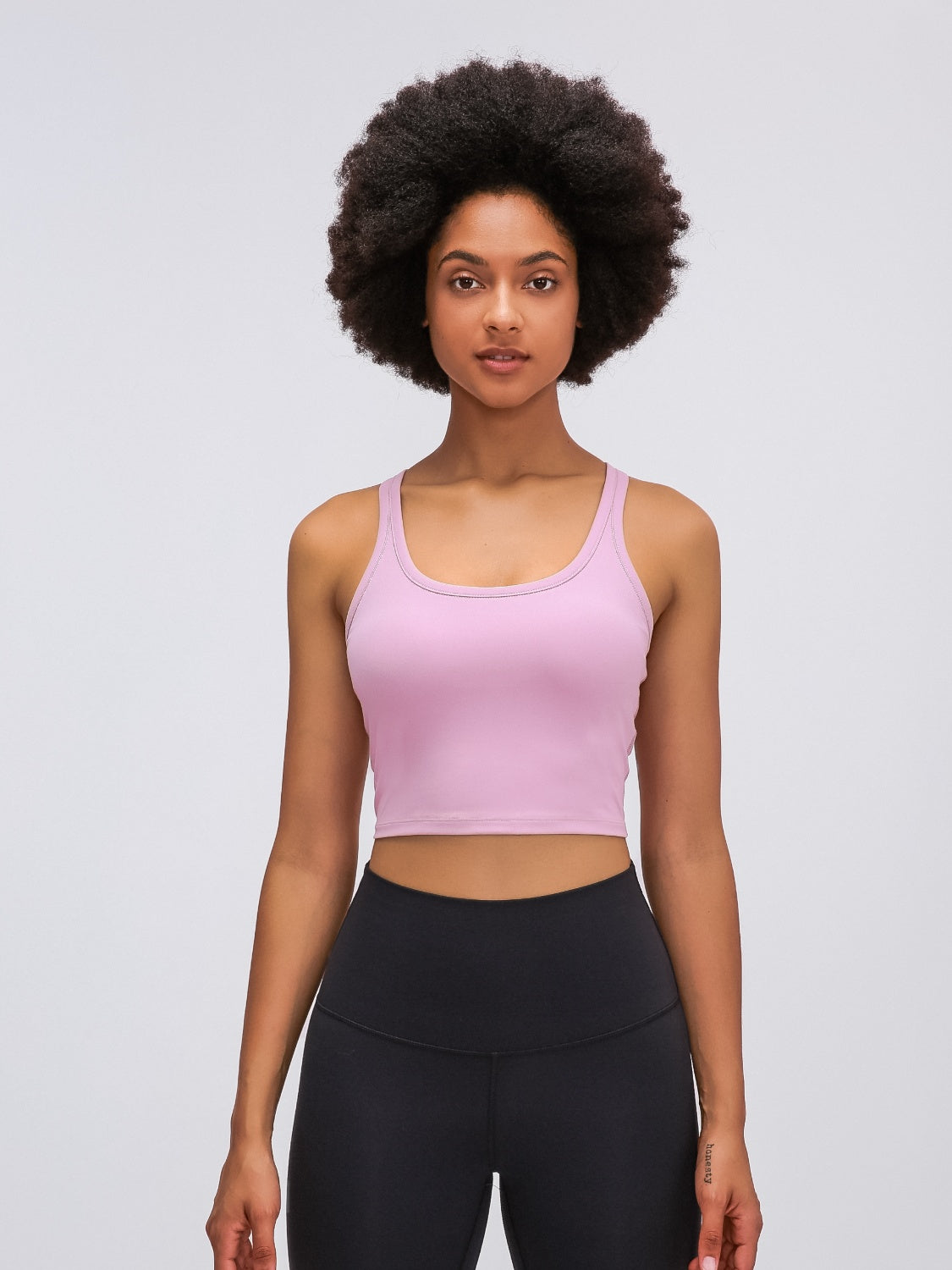 Millennia Scoop Neck Cropped Tank Top