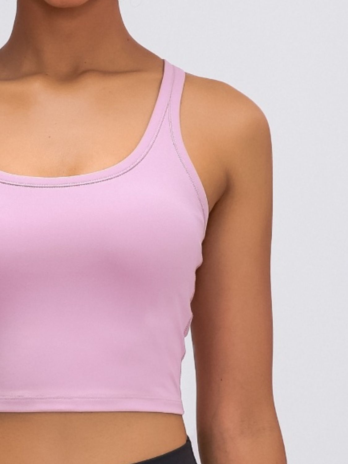 Millennia Scoop Neck Cropped Tank Top