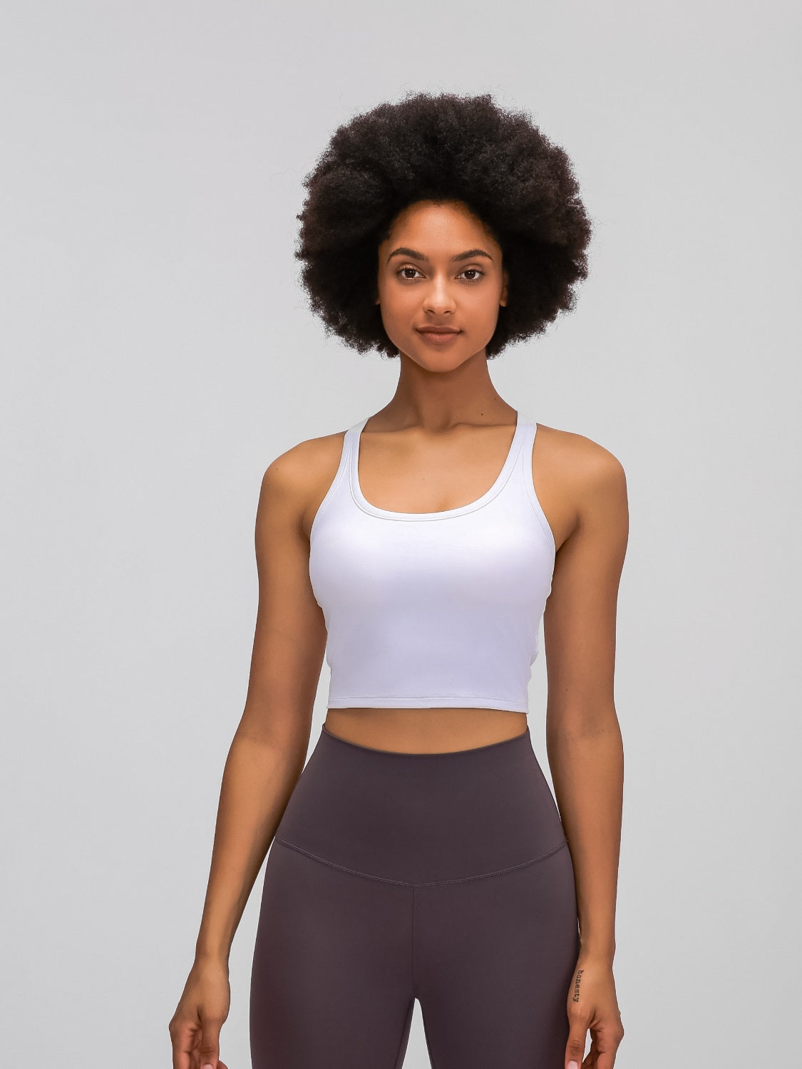 Millennia Scoop Neck Cropped Tank Top