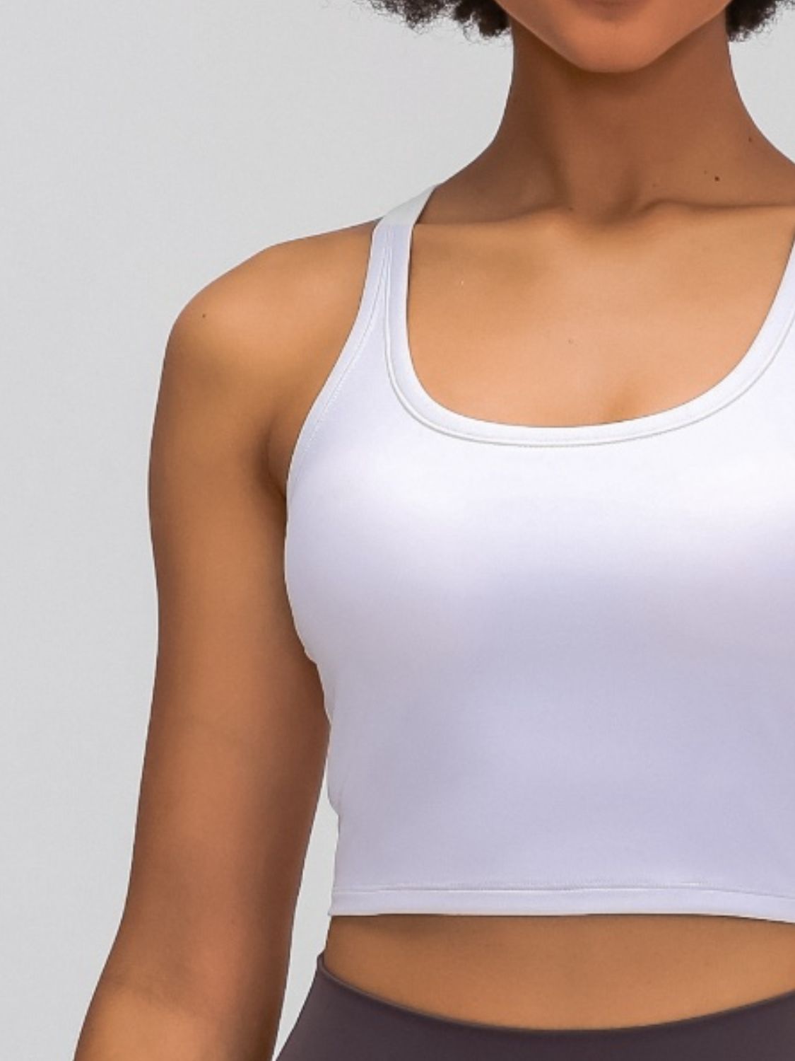 Millennia Scoop Neck Cropped Tank Top