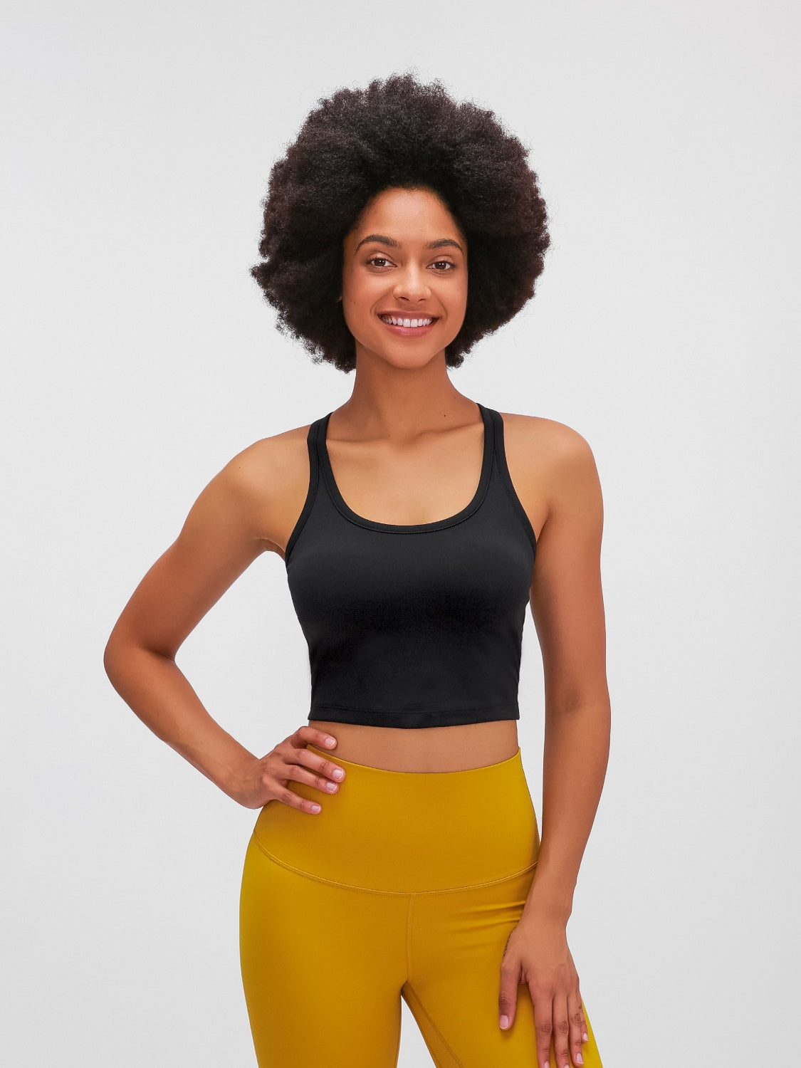 Millennia Scoop Neck Cropped Tank Top