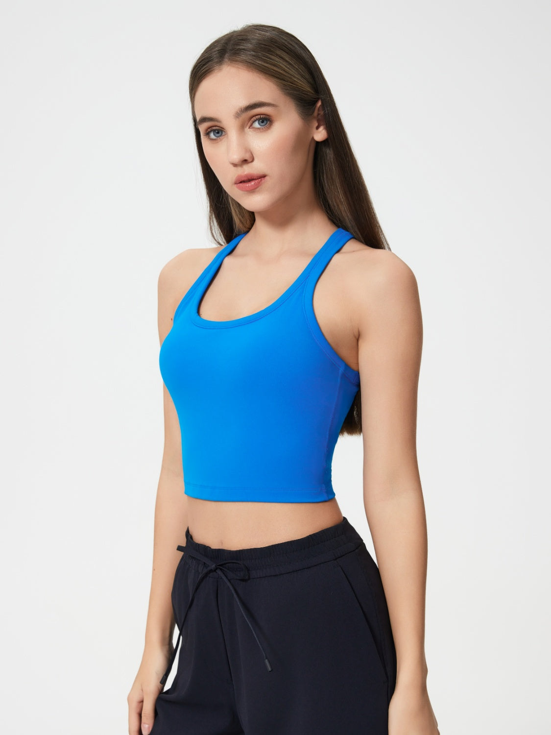 Millennia Scoop Neck Cropped Tank Top