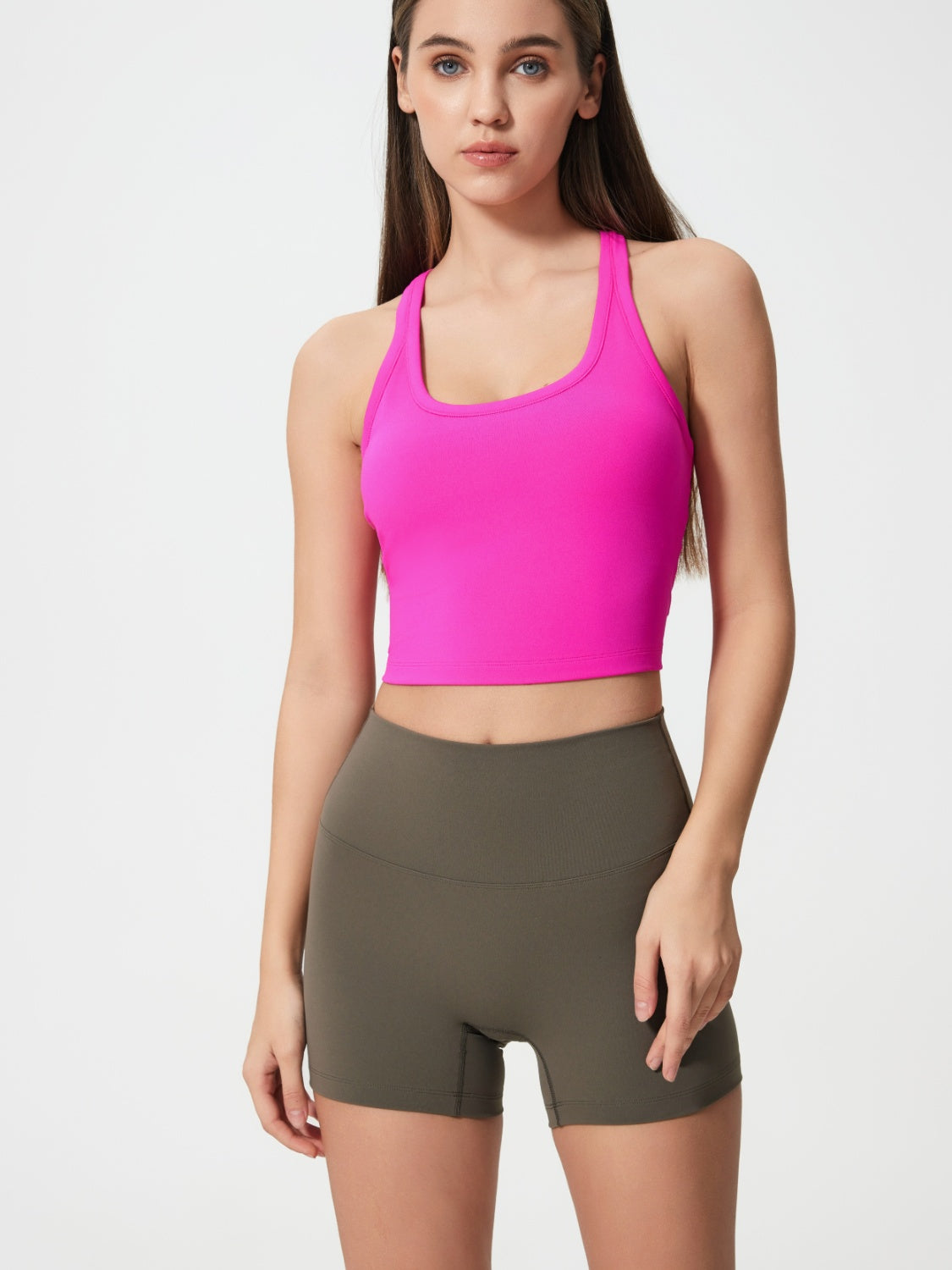 Millennia Scoop Neck Cropped Tank Top