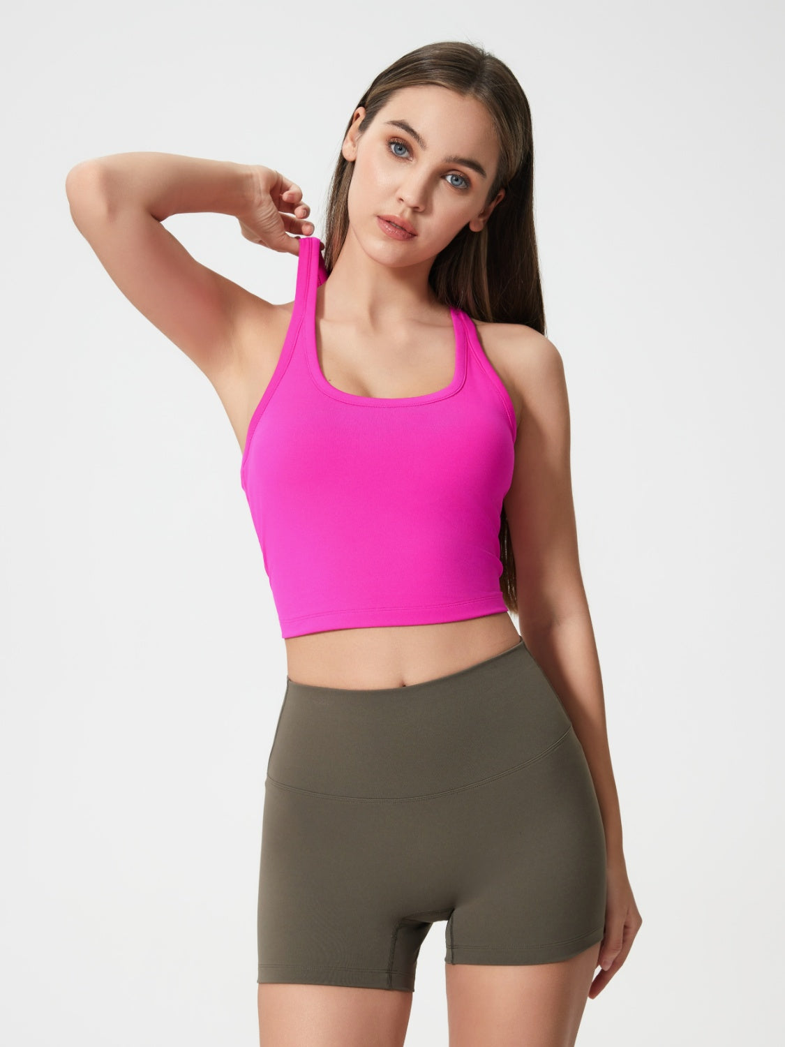 Millennia Scoop Neck Cropped Tank Top
