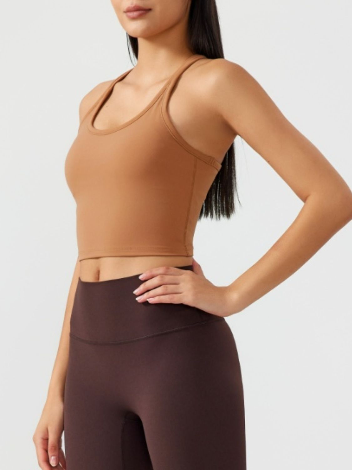 Millennia Scoop Neck Cropped Tank Top