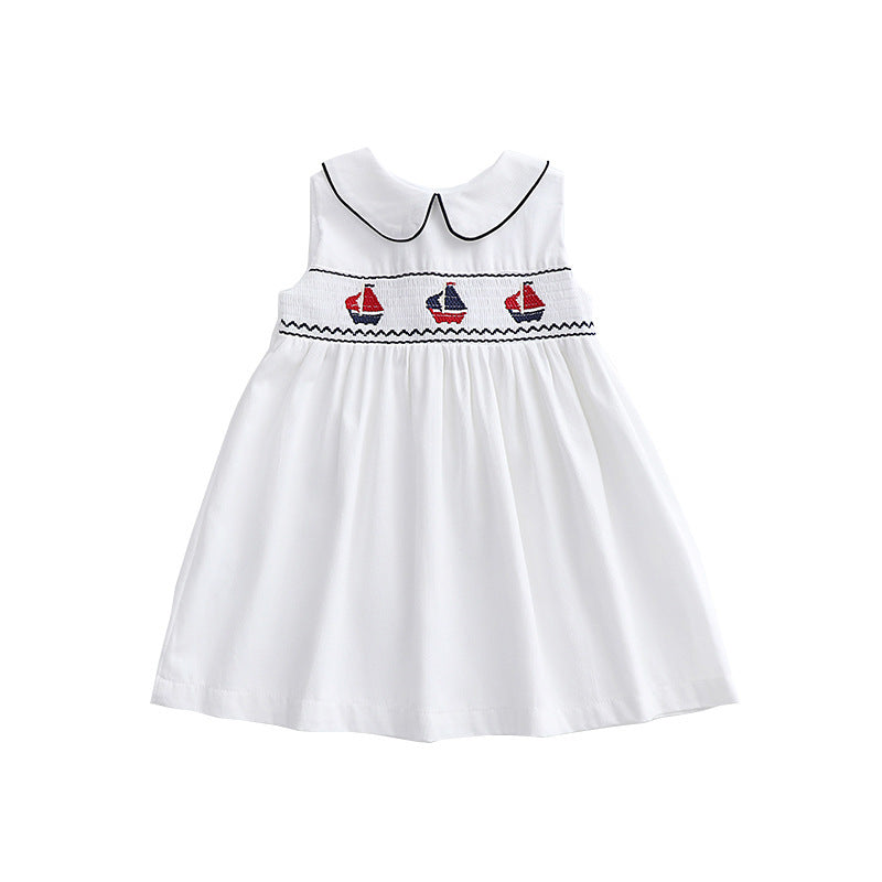Baby Girl's Vintage Sailboat Dress