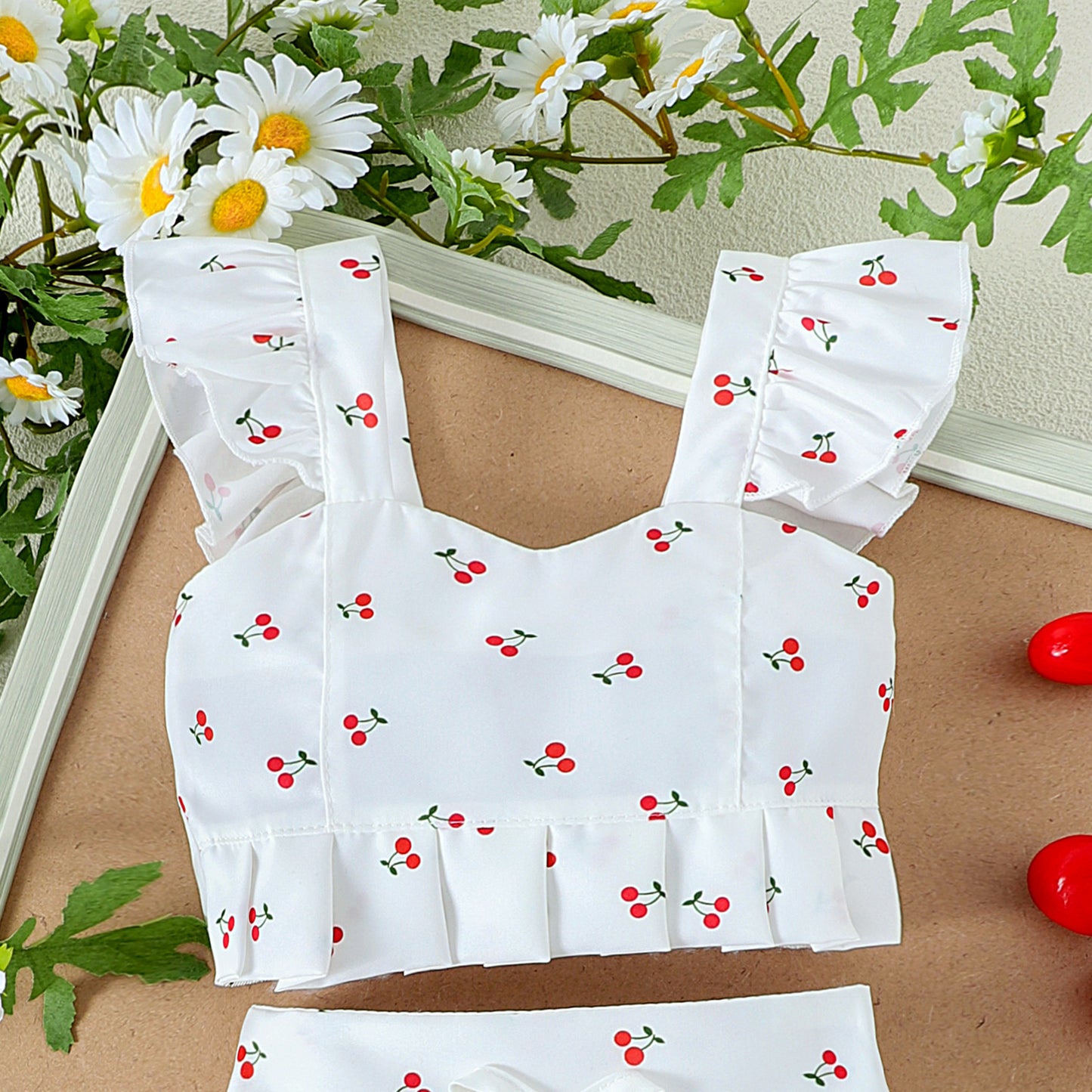 Baby Girl's Pleated Dress 2pcs set