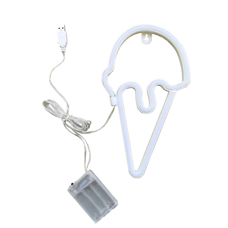 Neon Ice Cream Light