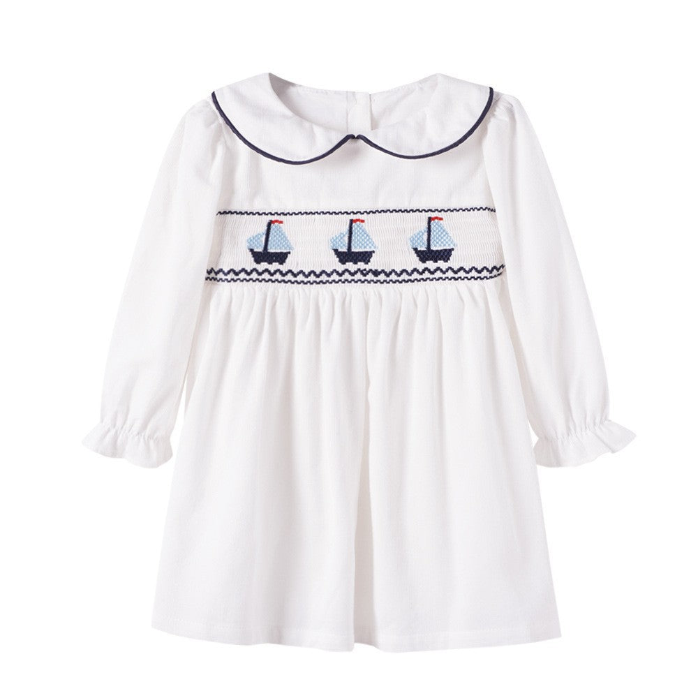 Baby Girl's Vintage Sailboat Dress
