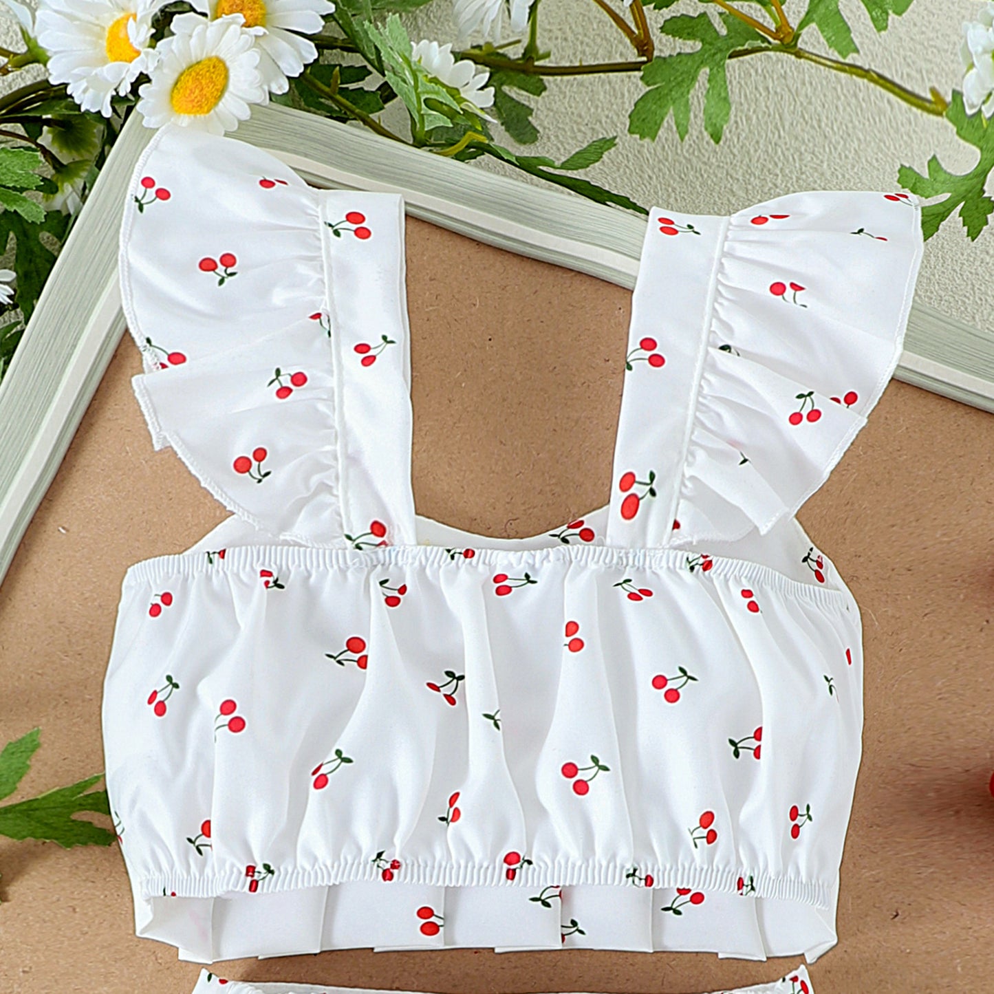 Baby Girl's Pleated Dress 2pcs set