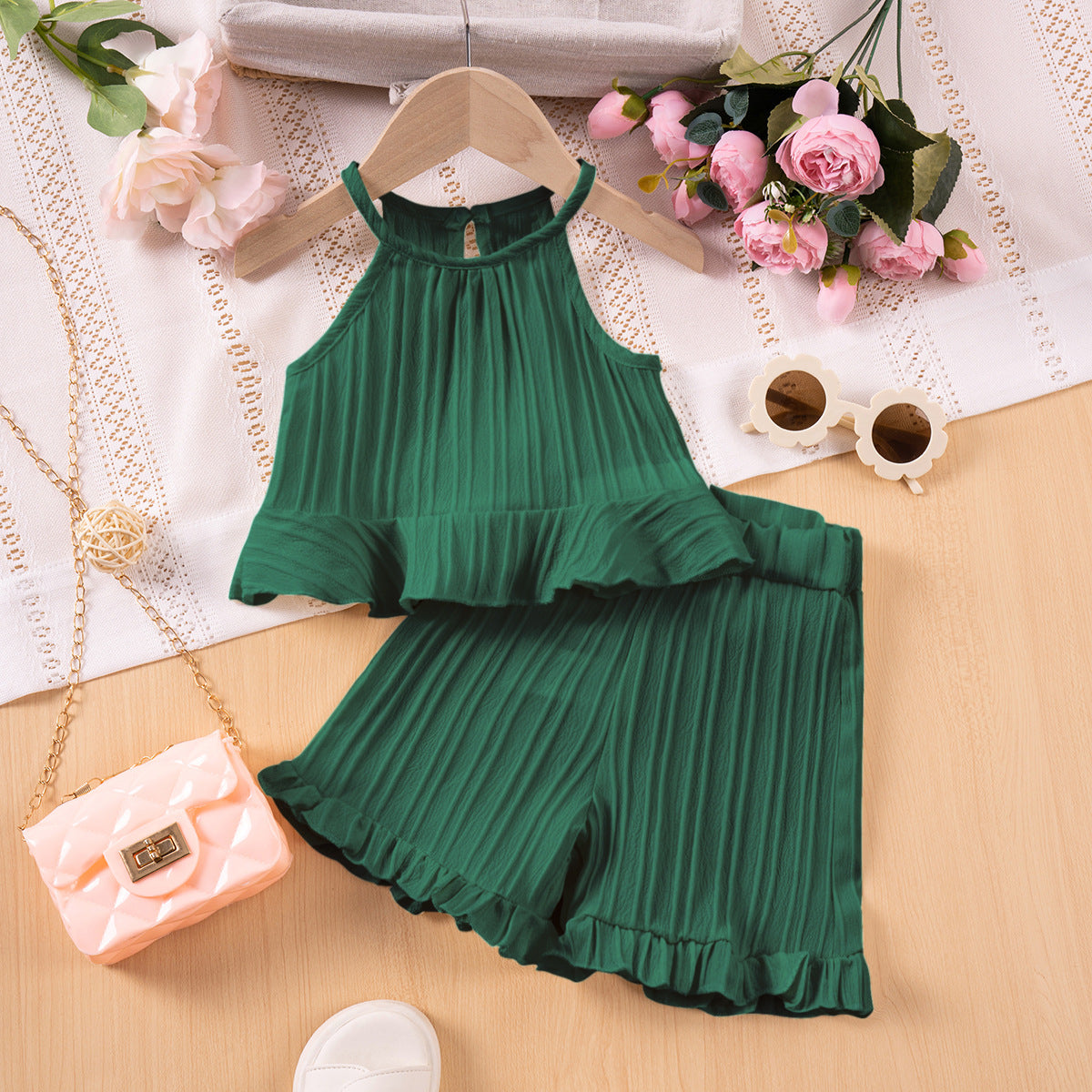 Girl's Textured Outfit 2pcs set