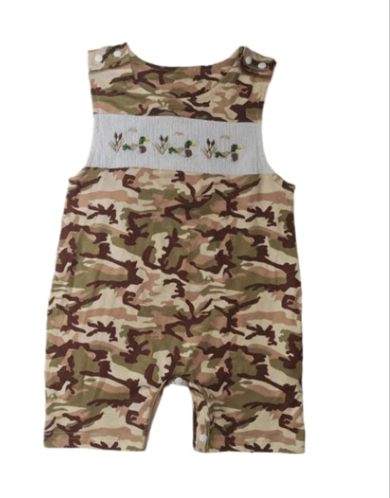Baby Boy Sleeveless Camo Romper