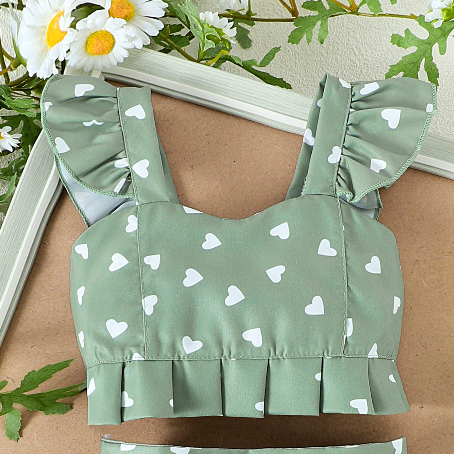 Baby Girl's Pleated Dress 2pcs set