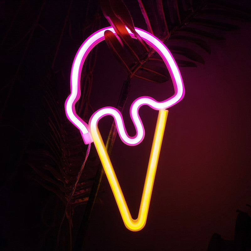 Neon Ice Cream Light