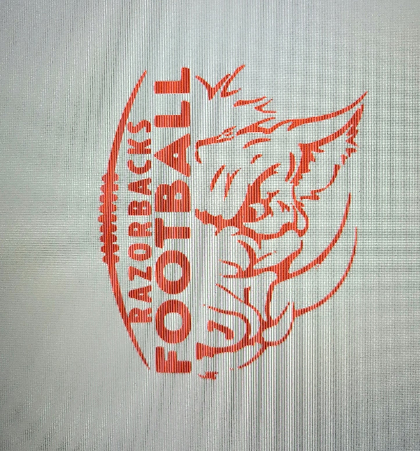 Razorbacks Football Decal