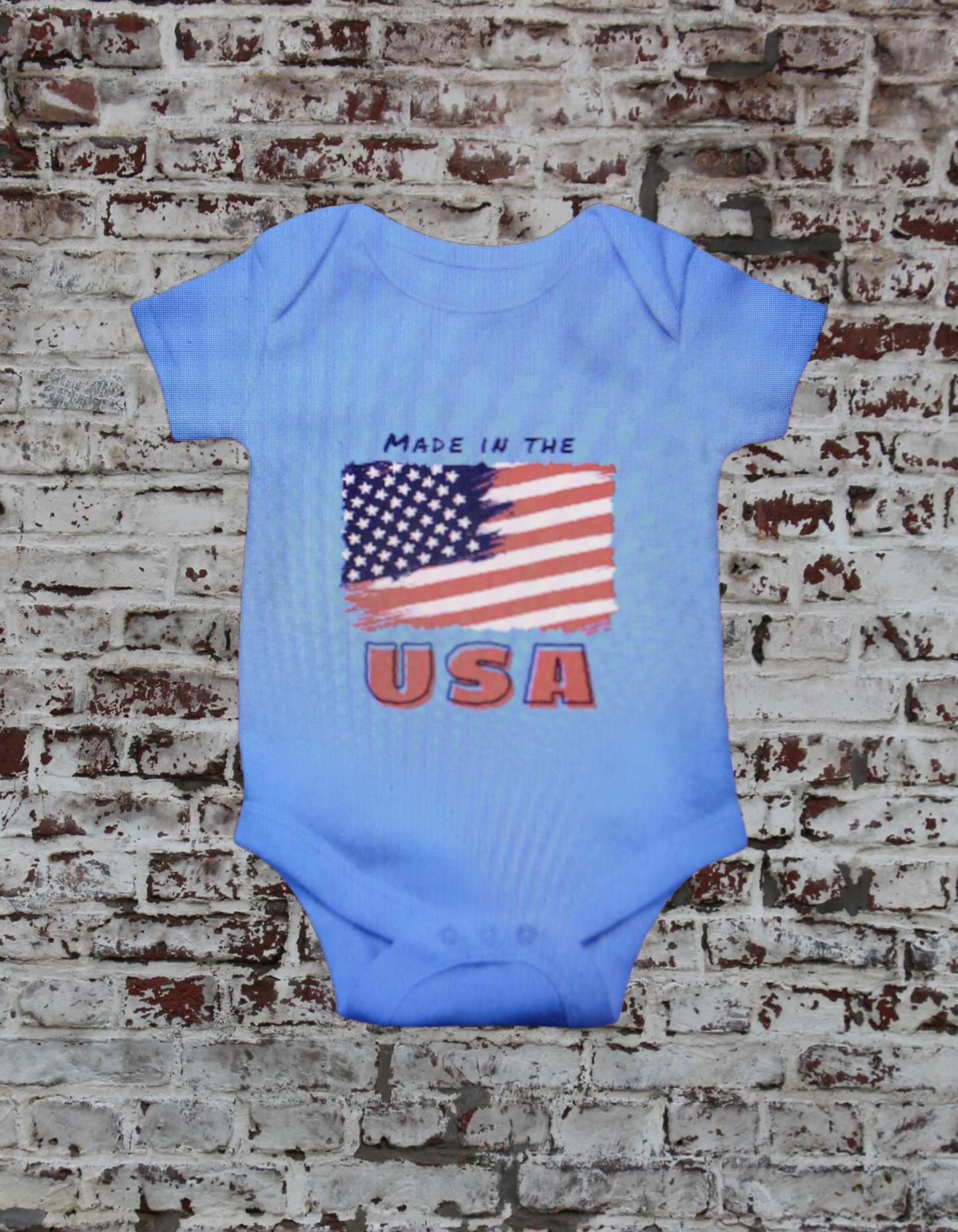 Baby Made In The USA Onesie