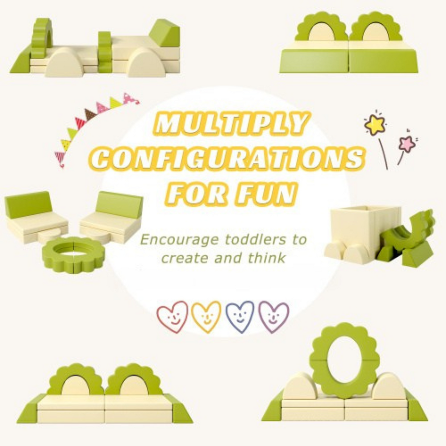 Children's Foam Playset 10pcs