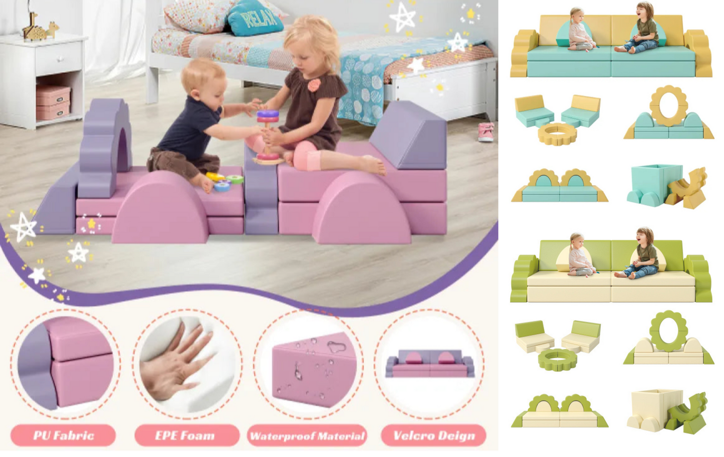 Children's Foam Playset 10pcs