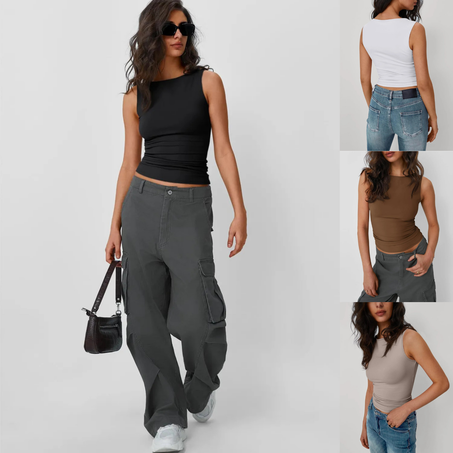 Women's Sleeveless Cropped Top