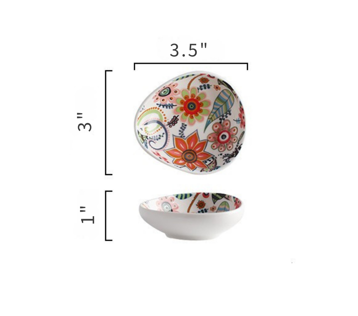 Painted Ceramic Serving Set